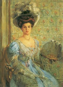 Portræt af grevinde Finkh Eleonore von Wilken af Lovis Corinth